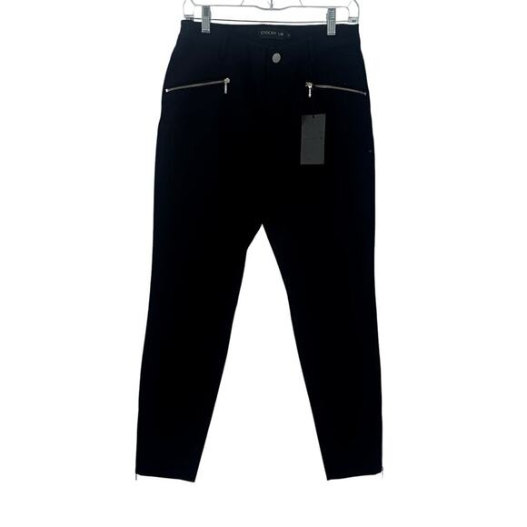STOCKH LM Trousers Tina Pant Skinny Leg Pull On Casual Black Size 38 / 8 NWT - Picture 7 of 13